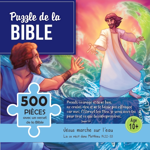 Puzzle - Jésus marche sur l'eau - Prends courage et tiens bon