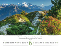 Calendrier Paysages Suisses - anglais