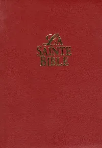 BIBLE SEGOND VIE BROCHEE GRENAT PAROLES DE CHRIST EN ROUGE