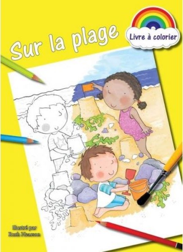 SUR LA PLAGE - LIVRE A COLORIER