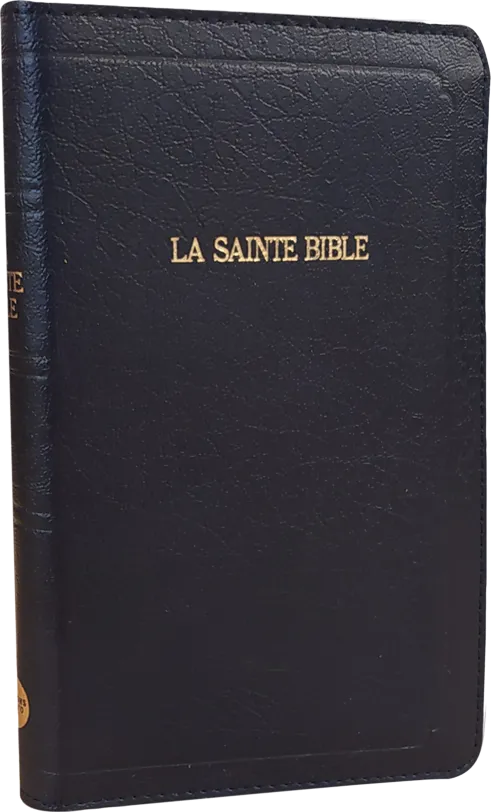 Bible Segond 1910 compact Similicuir bleu marine, ferm. éclair