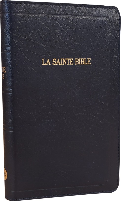 Bible Segond 1910 compact Similicuir bleu marine, ferm. éclair