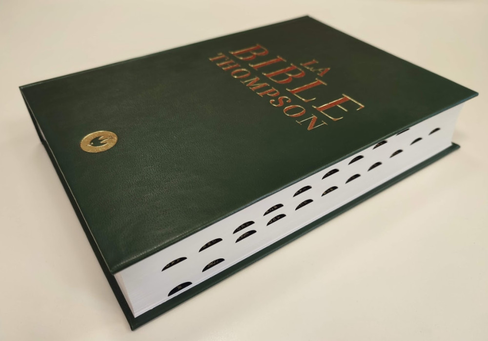 BIBLE Thompson étude Colombe (La) - rigide - vert- onglets