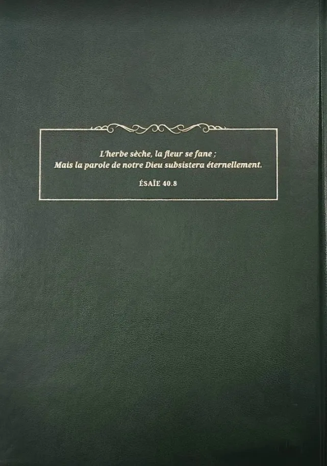 BIBLE Thompson étude Colombe (La) - rigide - vert- onglets