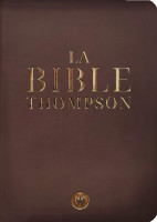 BIBLE THOMPSON, SOUPLE, FIBRO MARRON, TRANCHE OR