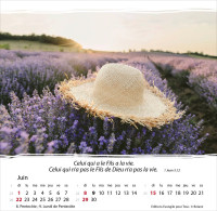 Calendrier Vivre - cartes postales avec méditations