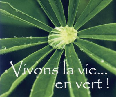 VIVONS LA VIE...EN VERT !