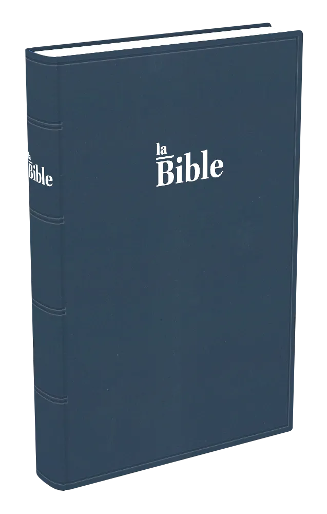 Bible Darby 2024 grand format, souple bleu