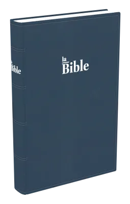 Bible Darby 2024 grand format, souple bleu
