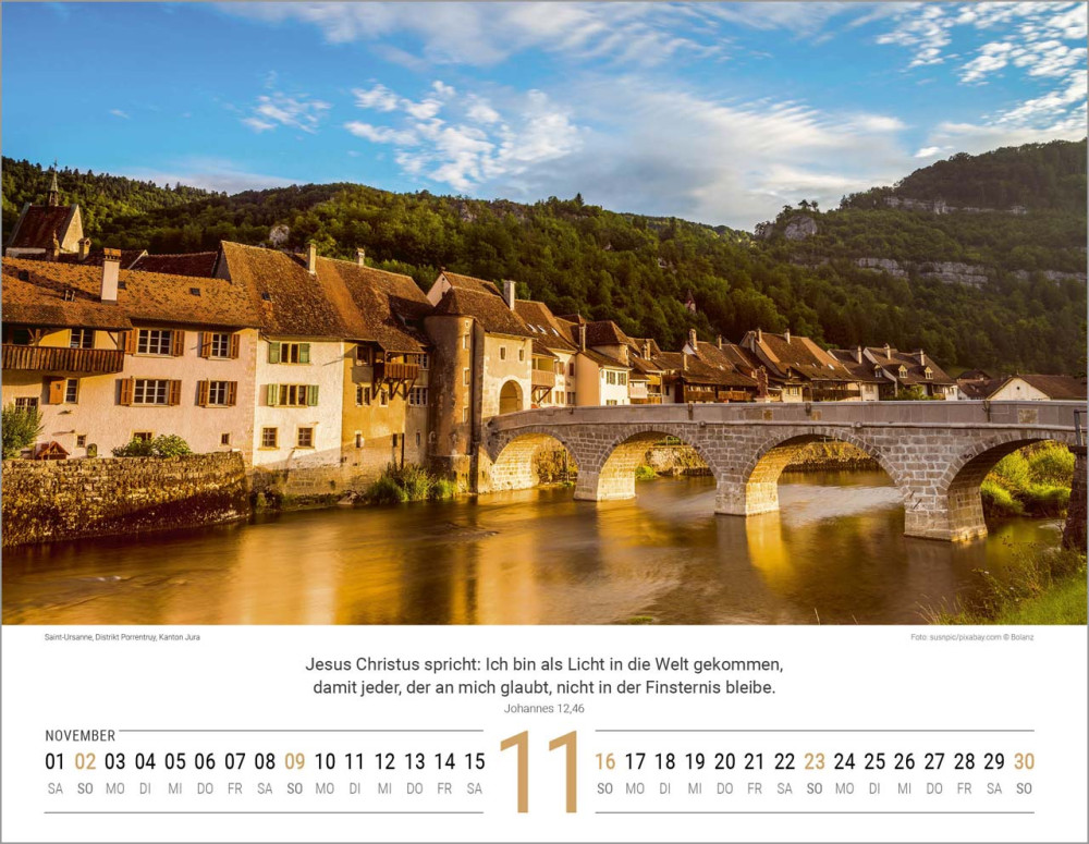 Calendrier Paysages Suisses - allemand