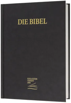 ALLEMAND BIBLE SCHLACHTER 2000 GROS CARACTERES RIGIDE NOIRE
