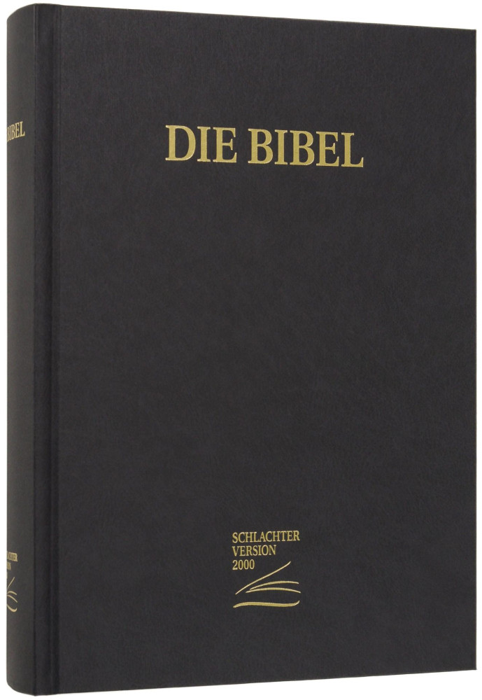 ALLEMAND BIBLE SCHLACHTER 2000 GROS CARACTERES RIGIDE NOIRE
