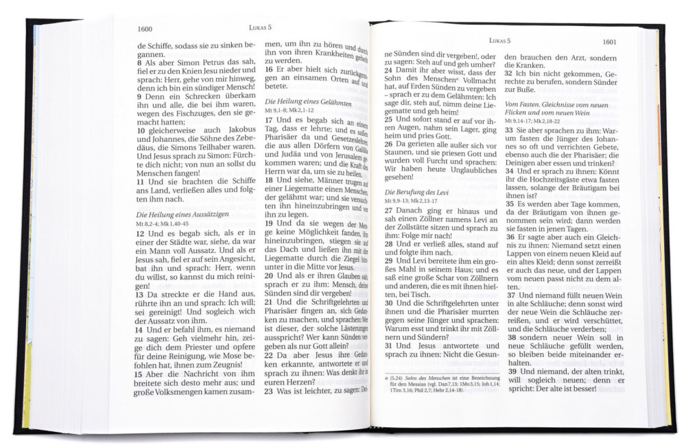 ALLEMAND BIBLE SCHLACHTER 2000 GROS CARACTERES RIGIDE NOIRE
