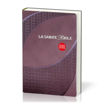 Bible Segond 1910 gros caractères similicuir brun, onglets, tranche or