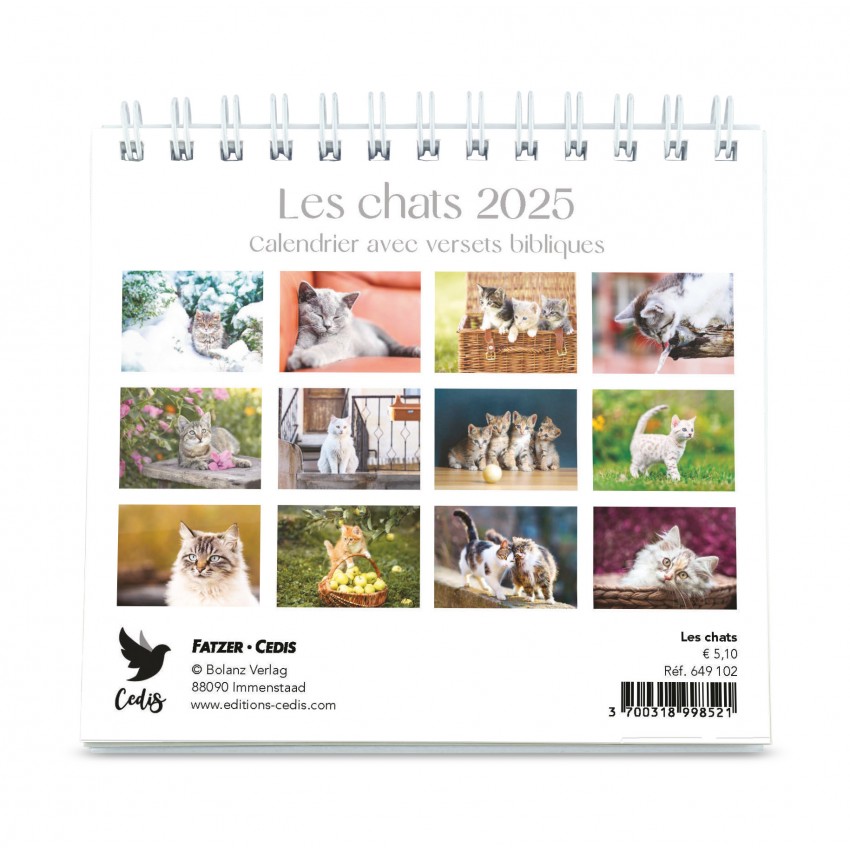 Calendrier  Les chats - petit format