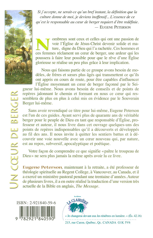 UN COEUR DE BERGER - UN RETOUR VERS L'ART DE L'ACCOMPAGNEMENT SPIRITUEL