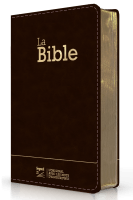 Bible Segond 21 compacte  (Premium style) - Couverture semi-rigide cuir anthracite, tranches or