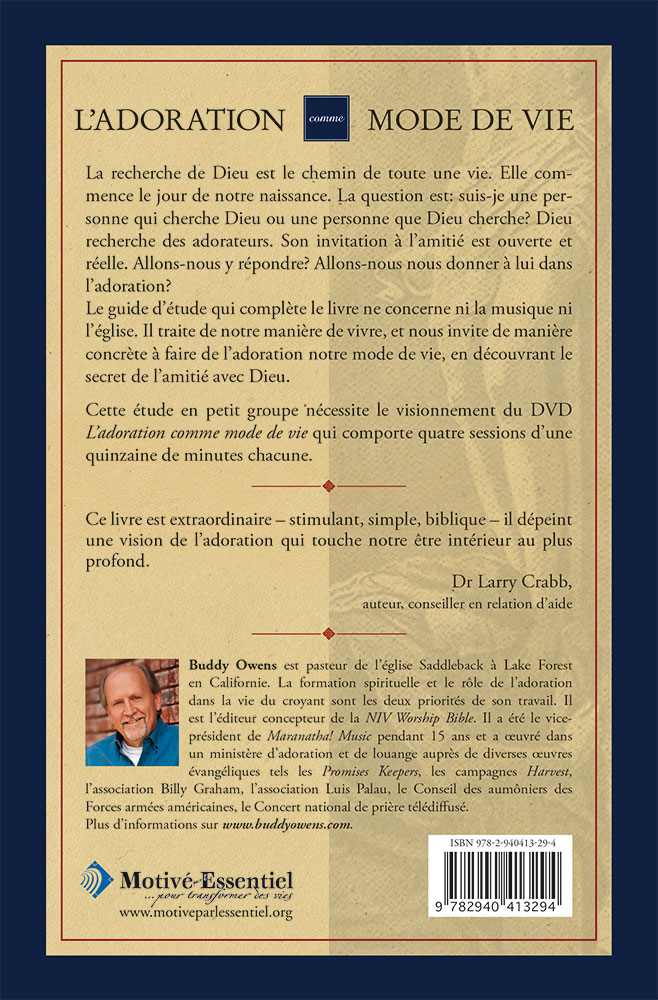 ADORATION COMME MODE DE VIE (L')