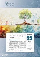 Calendrier Méditations Quotidiennes - bloc à effeuiller - mural