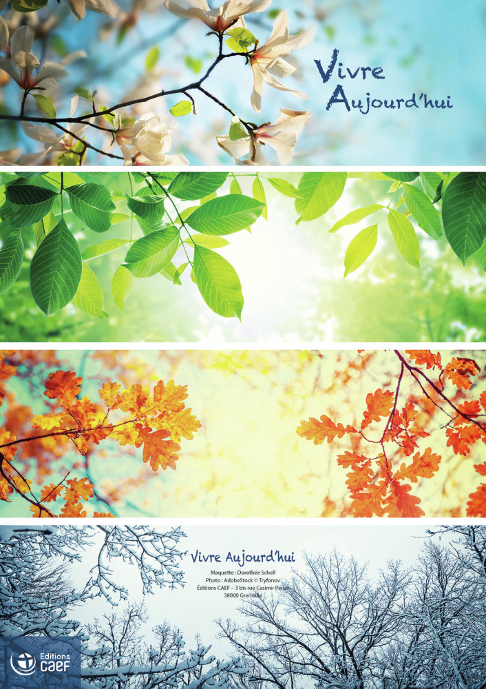 Calendrier Vivre Aujourd'hui - bloc à effeuiller, grande plaque