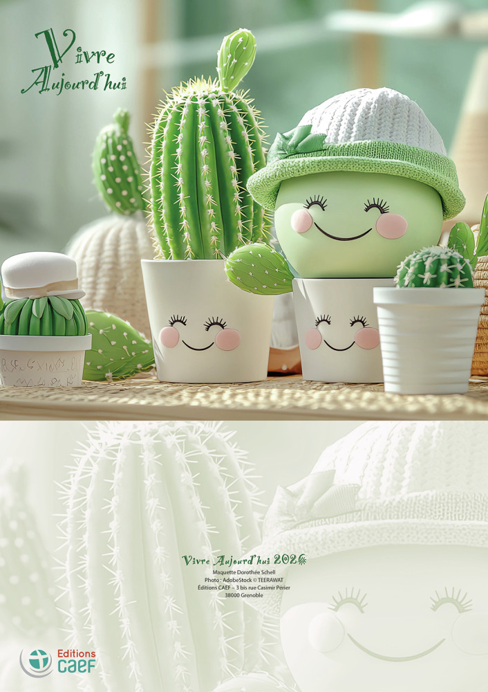 Calendrier Vivre Aujourd'hui - bloc à effeuiller, grande plaque