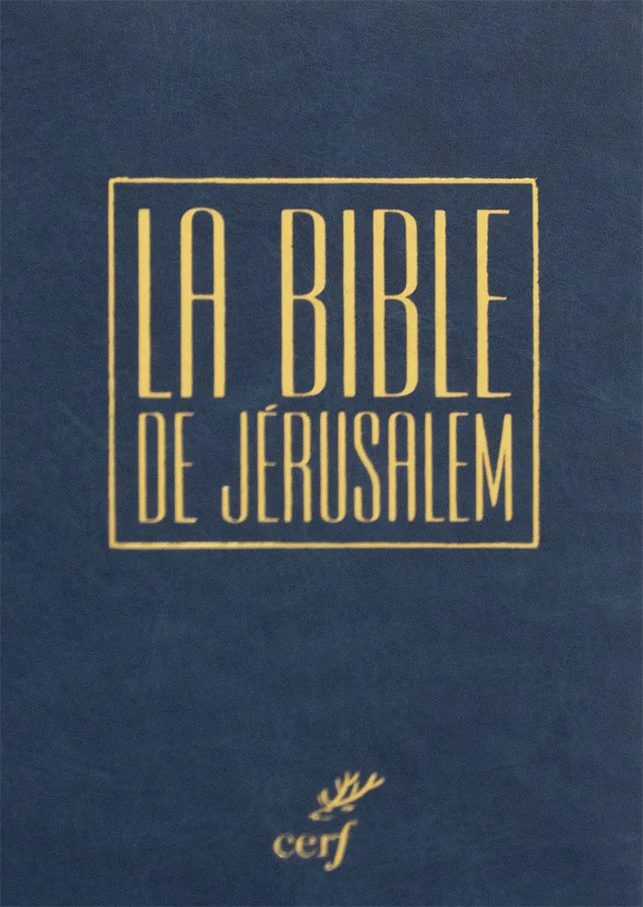 Bible de Jérusalem de poche, reliée similicuir bleue