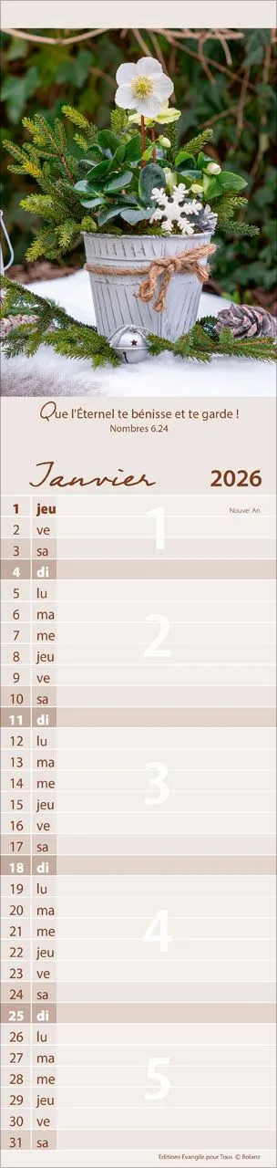 Calendrier Pour Nous - allongé