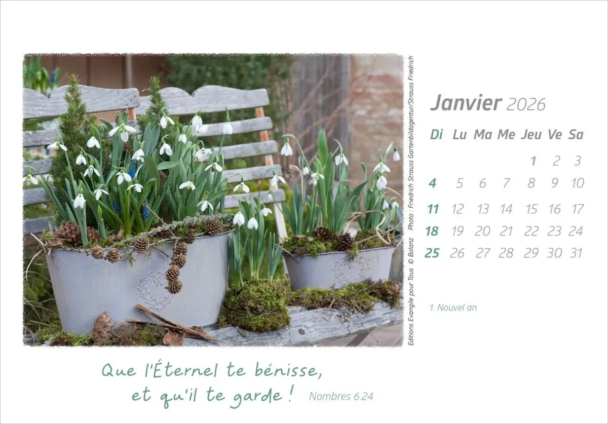 Calendrier Délices - de table