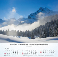 Calendrier Montagnes - Merveilles de la création