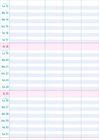 Calendrier Multiplanning - mural