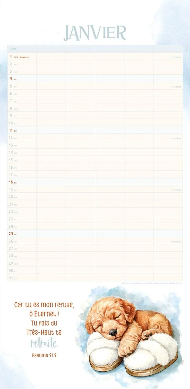 Calendrier Planning famille - mural