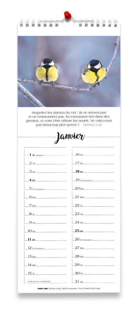 Calendrier Chaque jour - Vertical