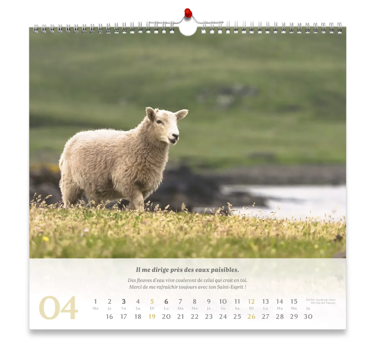 Calendrier Psaume 23 - grand format