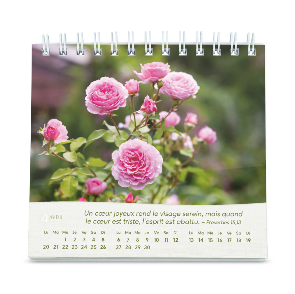 Calendrier Roses - petit format