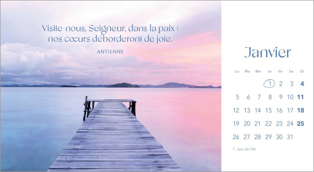 Calendrier Souffle de vie