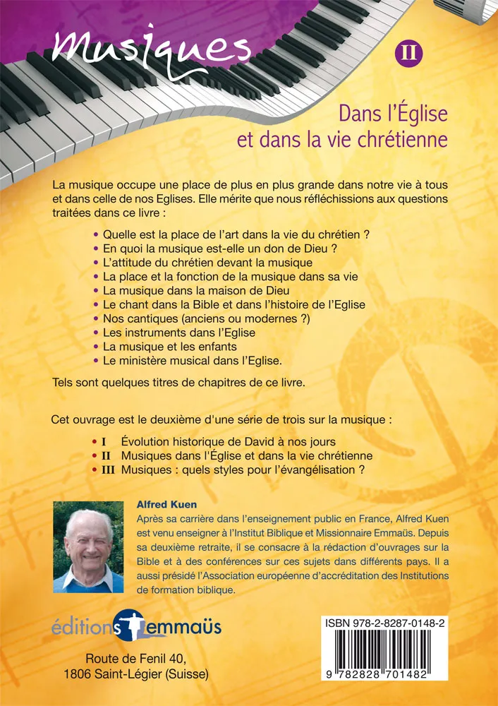 MUSIQUES II - MUSIQUE DANS L'EGLISE ET DANS LA VIE CHRETIENNE