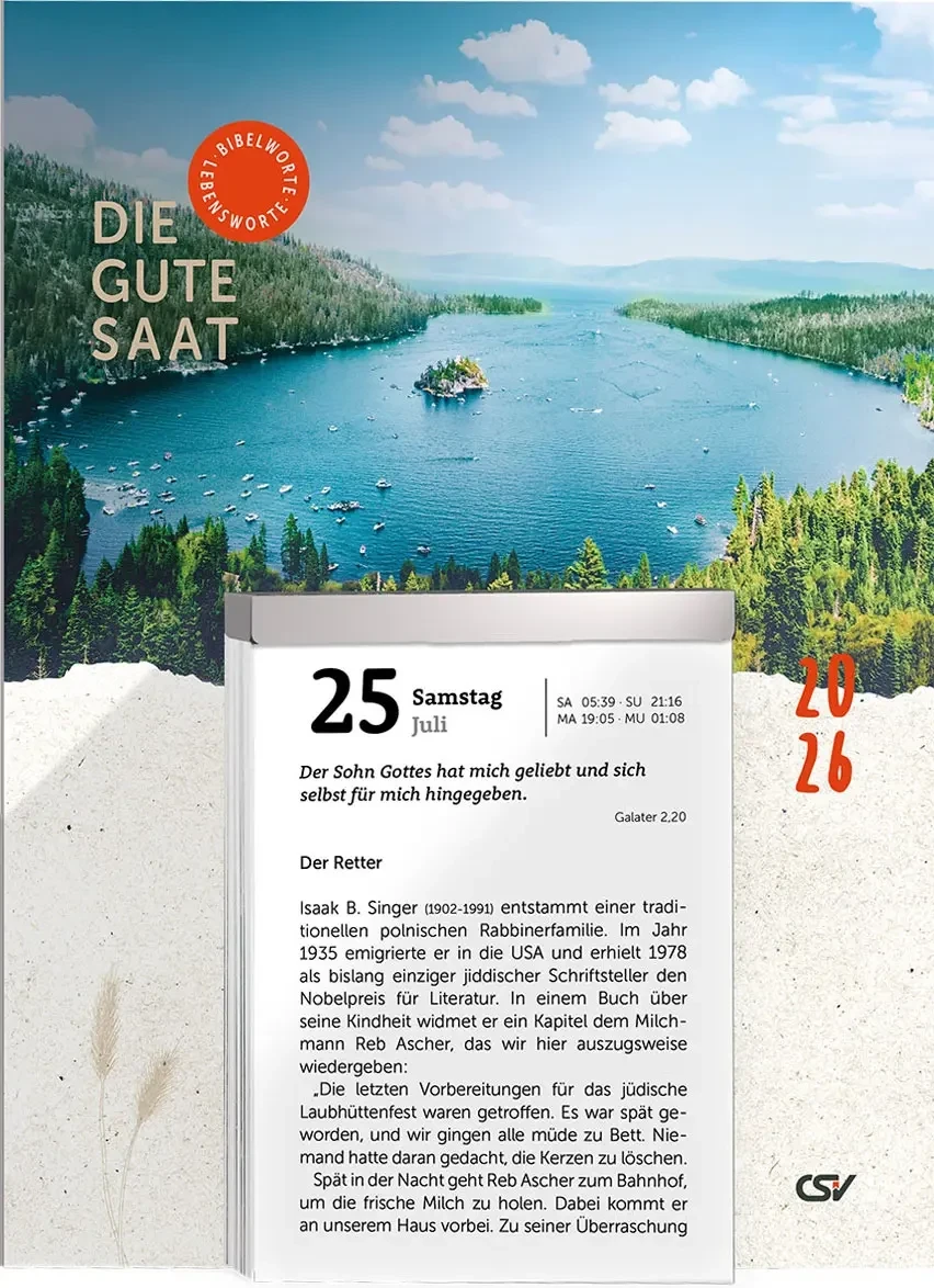 Calendrier Bonne Semence Allemand - bloc & plaque - Die gute Saat