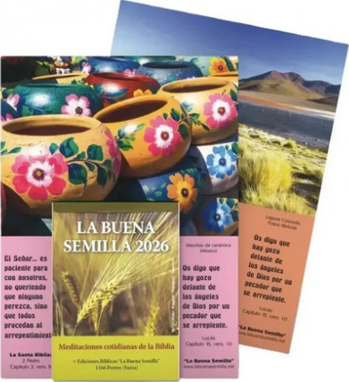 Calendrier Bonne Semence Espagnol bloc & plaque - La buena Semilla