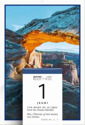 Calendrier Parole pour aujourd'hui à effeuiller - 1 verset