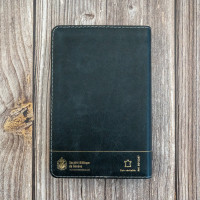 Bible Segond 21 compacte  (Premium style) - Couverture semi-rigide cuir anthracite, tranches or