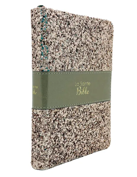 Bible Segond 1910 - compact - bronce doré,parole de Jésus en rouge,ferm. eclair.