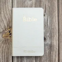 Bible Segond 21 compacte (Premium Style) - couverture souple toile blanche, tranches dorées et ongle