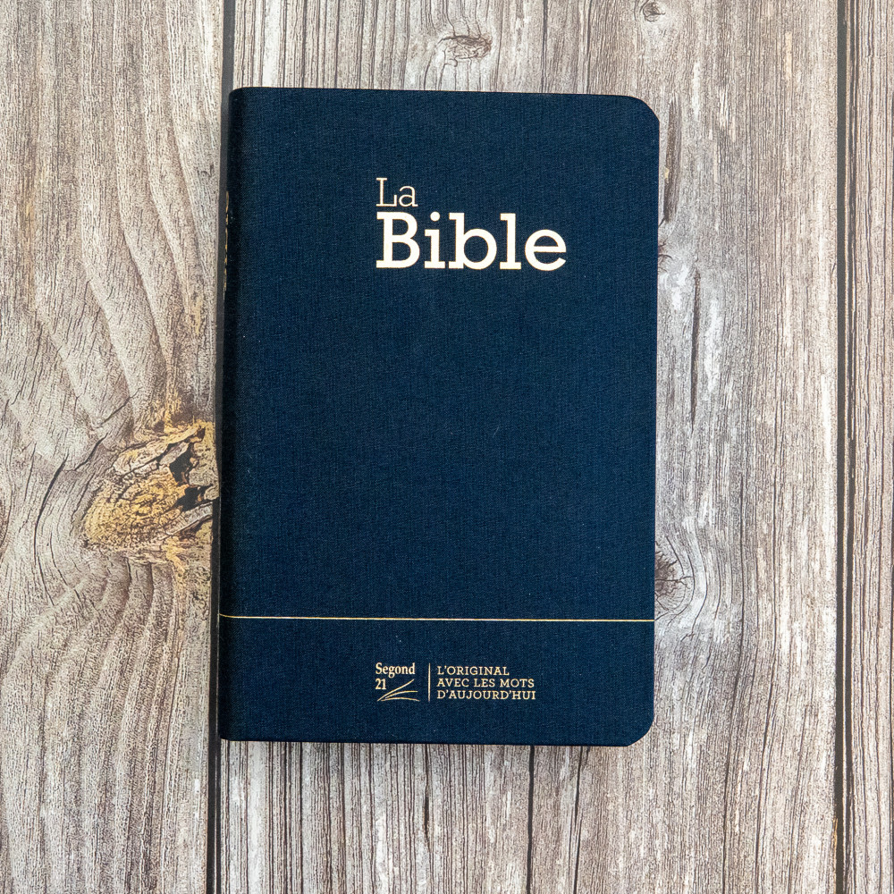 Bible Segond 21 compacte  (Premium style) - Couverture souple bleu marine