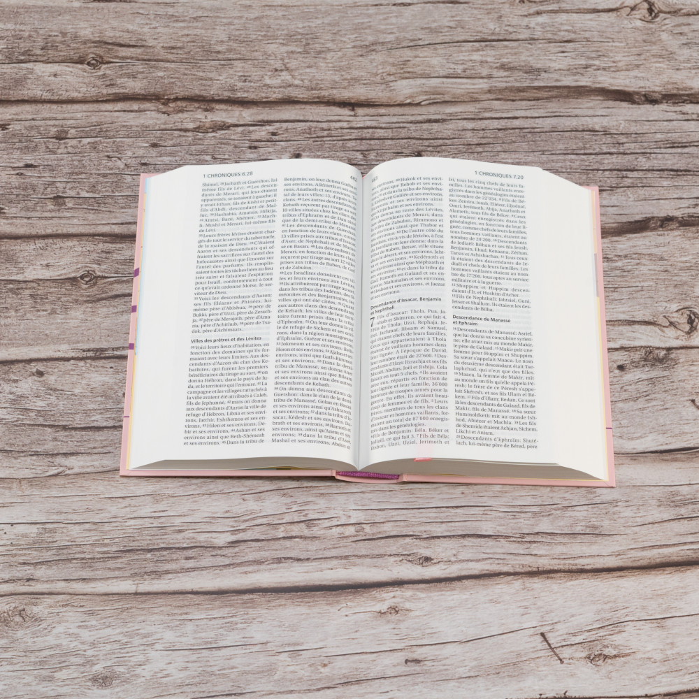 Bible Segond 21 compact rose - couverture rigide Skyvertex