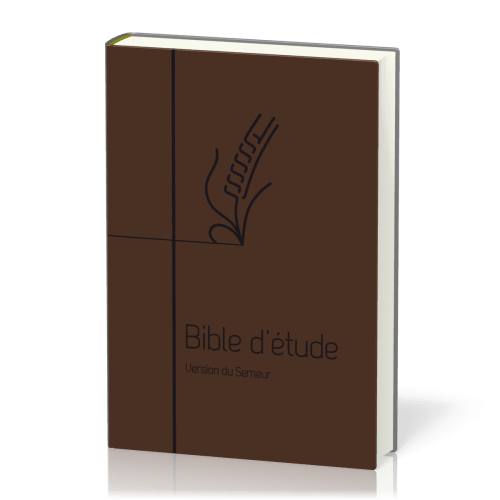 Bible d'étude Semeur 2015 couverture souple brune tranche blanche