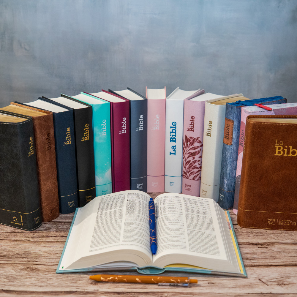 Bible Segond 21 compacte - couverture rigide motif prune
