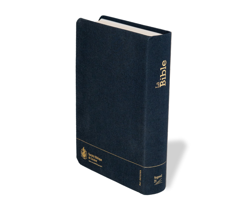 Bible Segond 21 compacte  (Premium style) - Couverture souple bleu marine