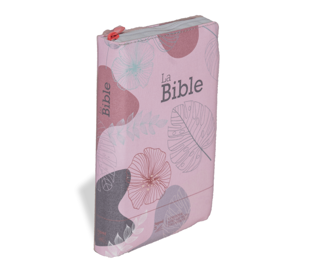 Bible Segond 21 compacte (Premium Style) - couverture souple toilée rose bonbon, avec fermeture éc