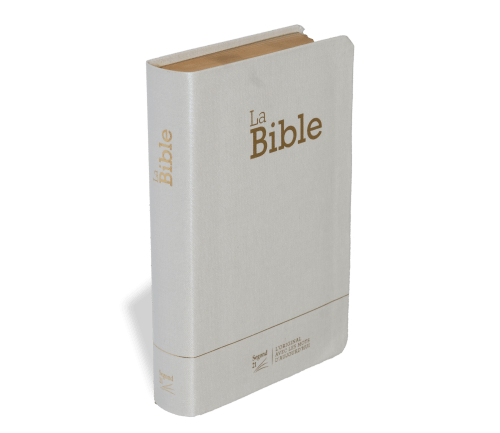 Bible Segond 21 compacte (Premium Style) - couverture souple toile blanche, tranches dorées et ongle