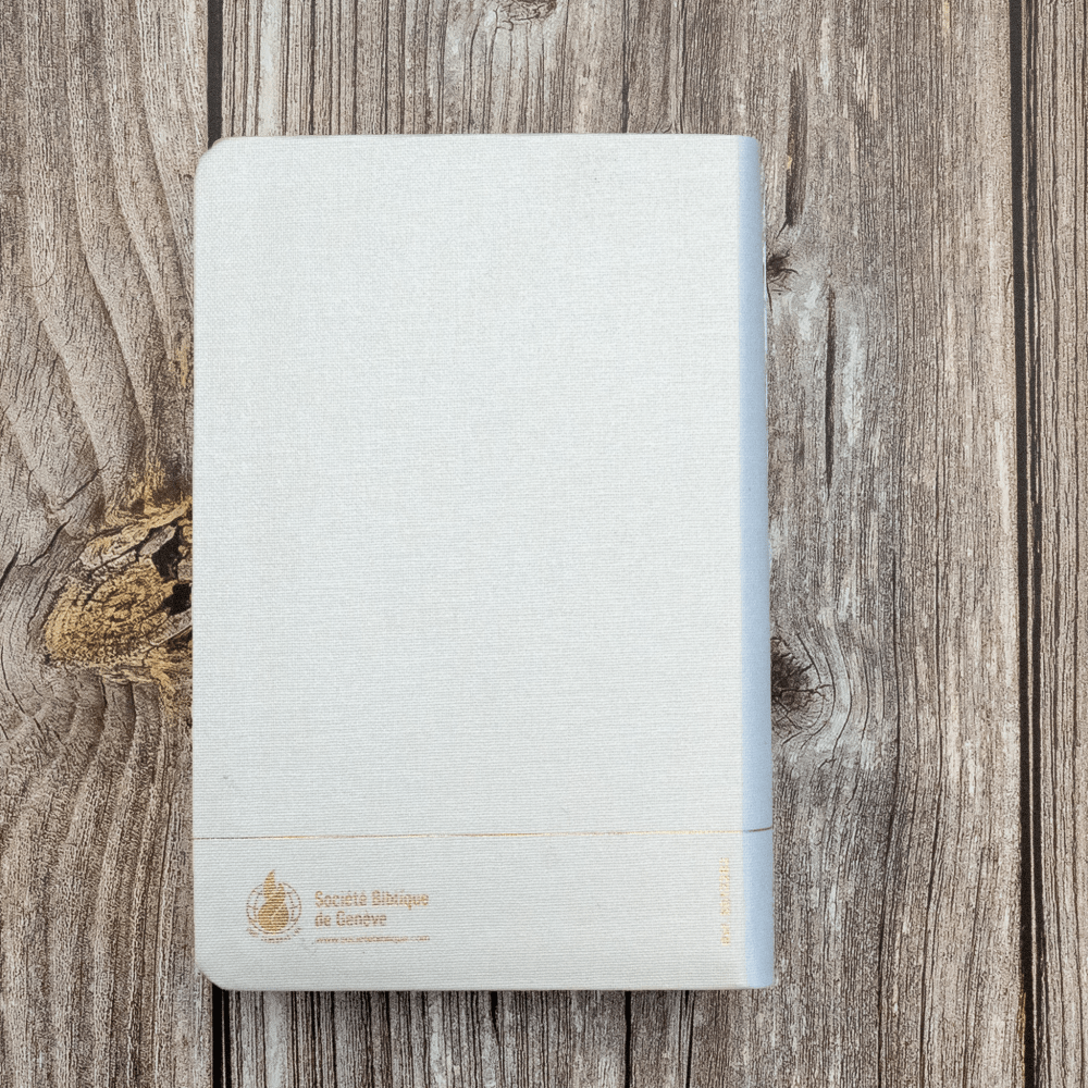 Bible Segond 21 compacte (Premium Style) - couverture souple toile blanche, tranches dorées et ongle